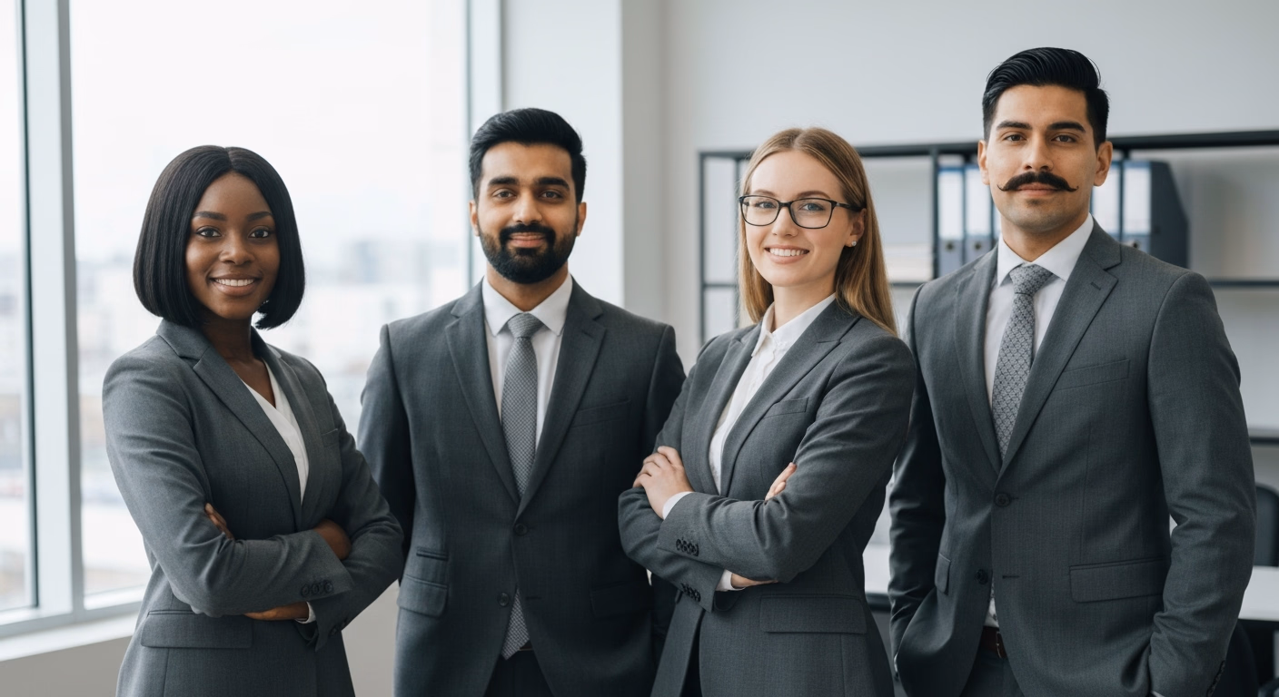 AI-generated accountants & financial advisor imagery — The team