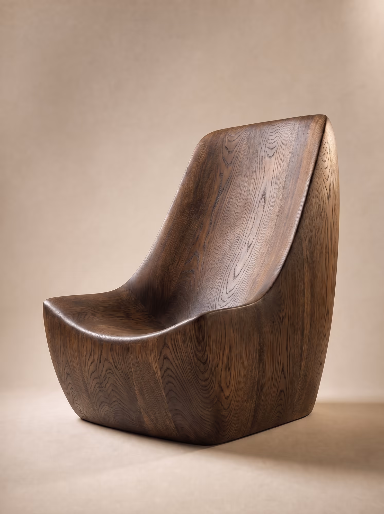 Smoked Oak Lounge Chair
