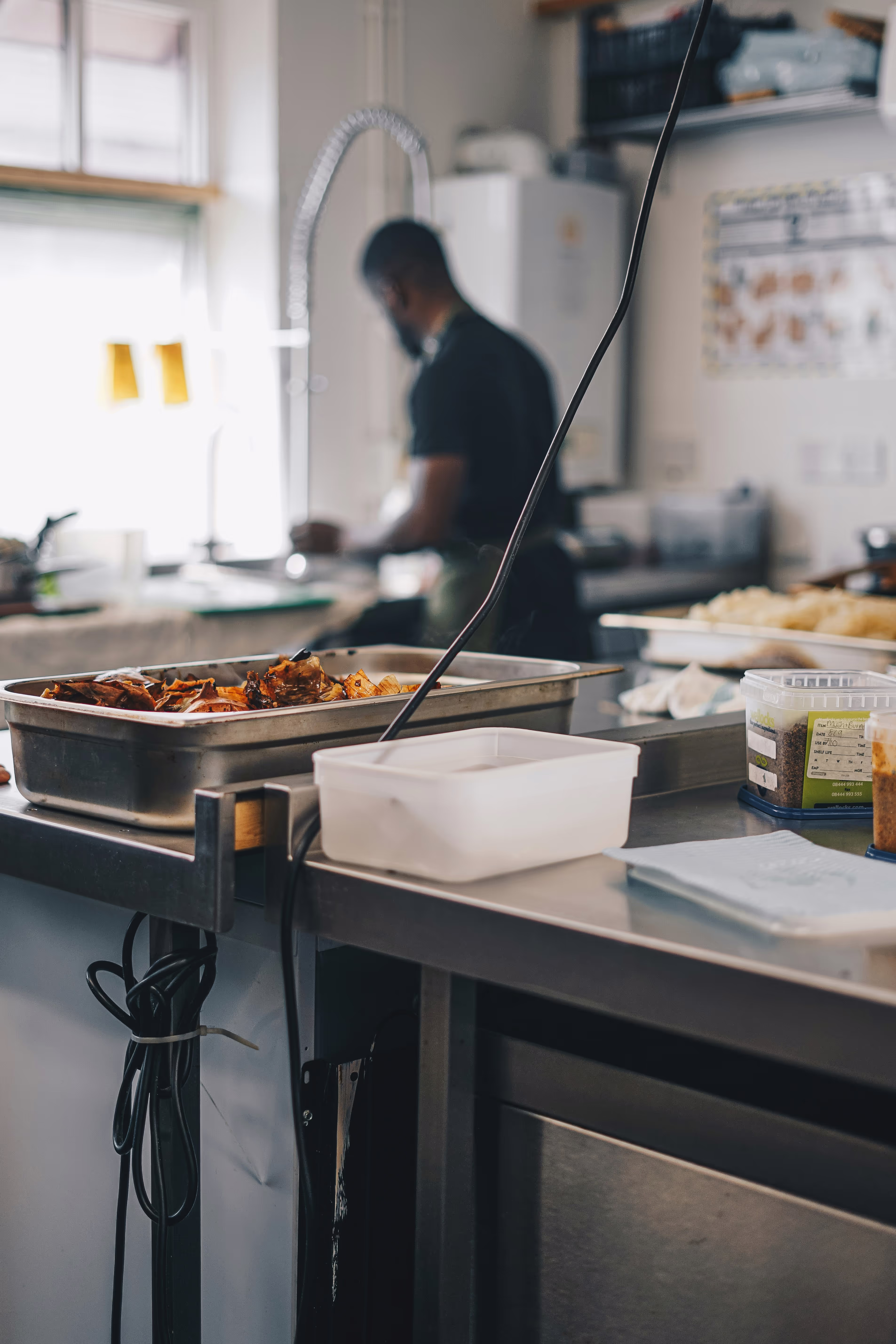 Chef plating fine dining dish