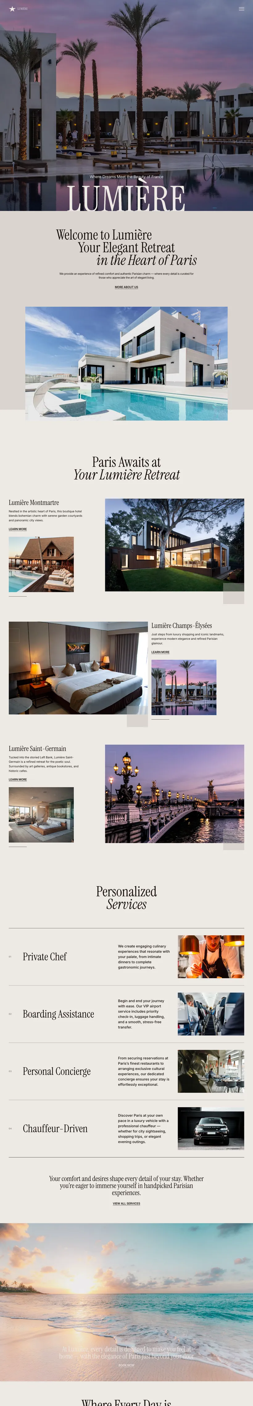lumiere — a site built on UOVA