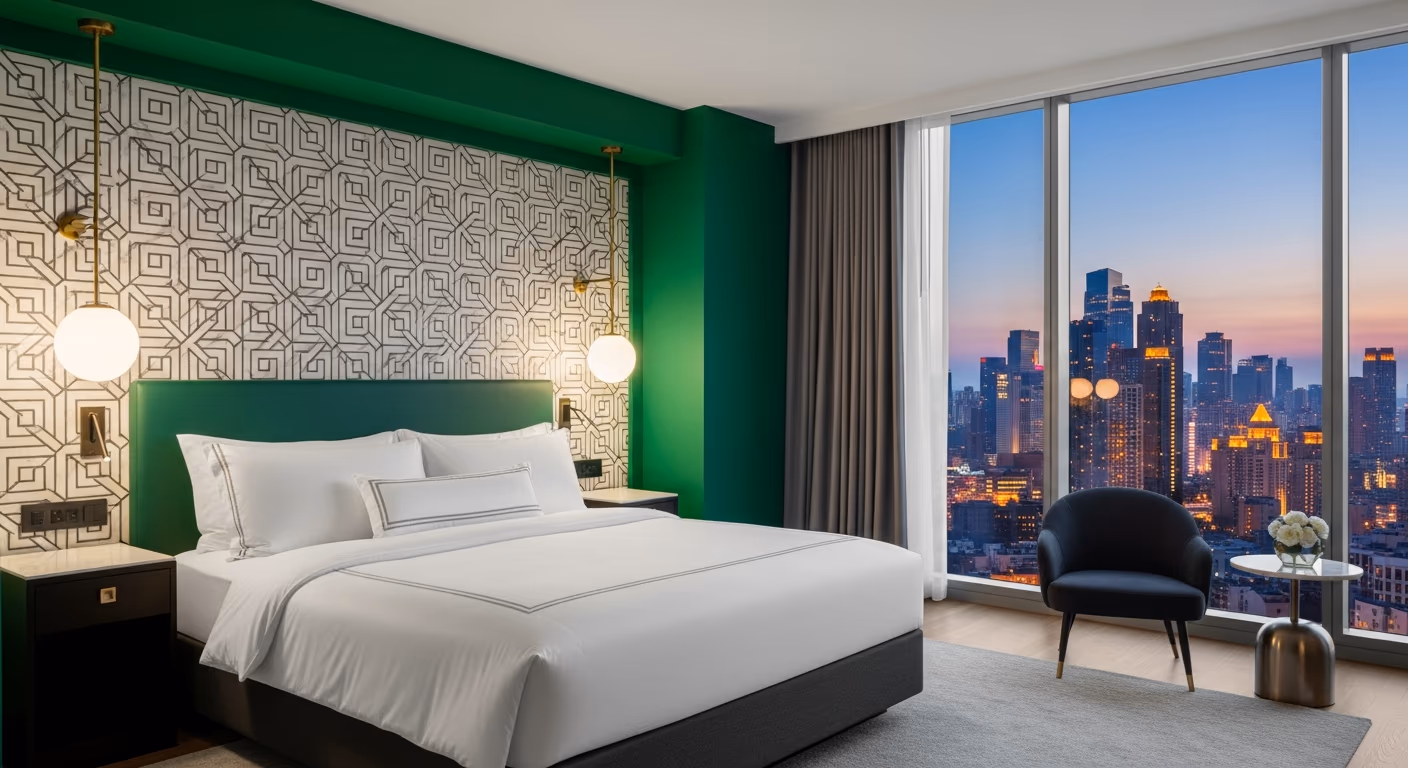 Luxury hotel room
