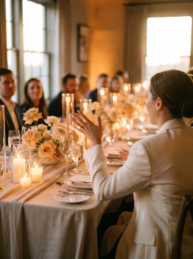 A candid event moment caught in golden light — movement, atmosphere, the photographer's eye for the unrepeatable instant