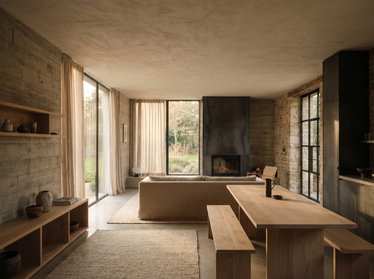 A finished interior with the design intent fully realised