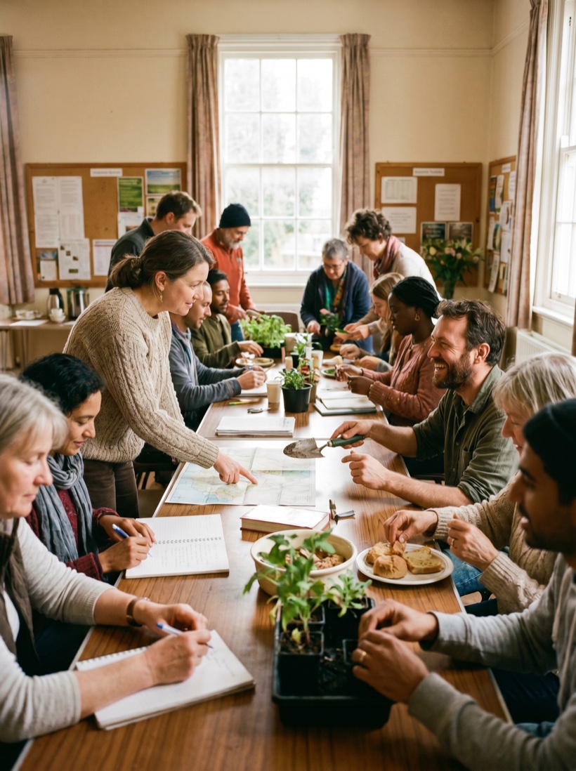 A neighbourhood group working together