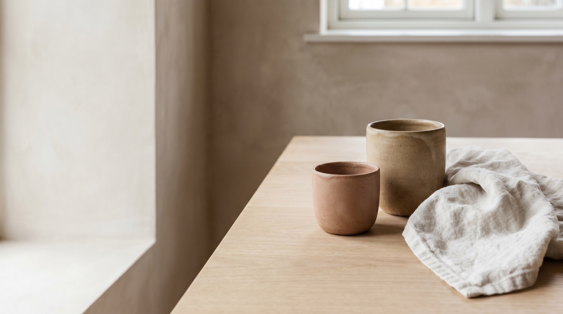 A considered homeware object styled as still life in warm light