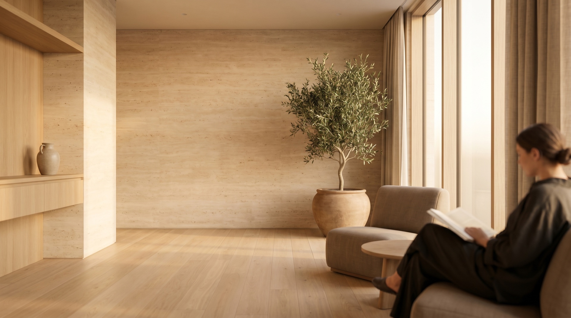 A cinematic professional-services interior generated in the UOVA studio