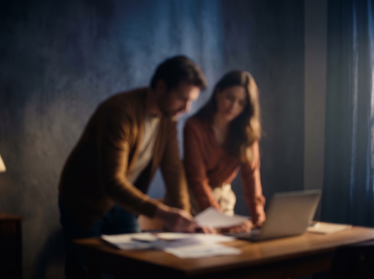 A successful project handshake softly blurred in a bright agency space