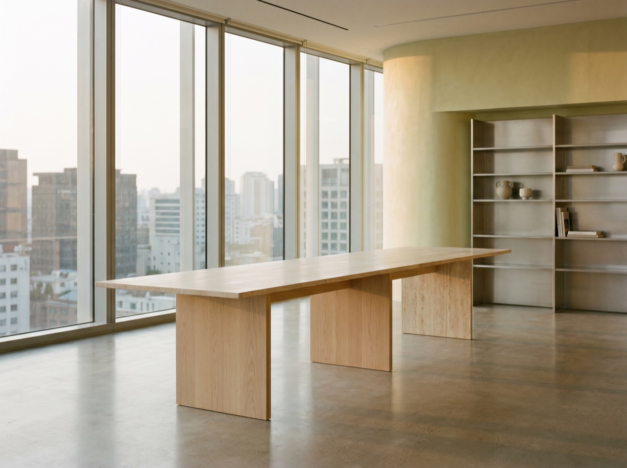 A clean, light-filled modern office interior