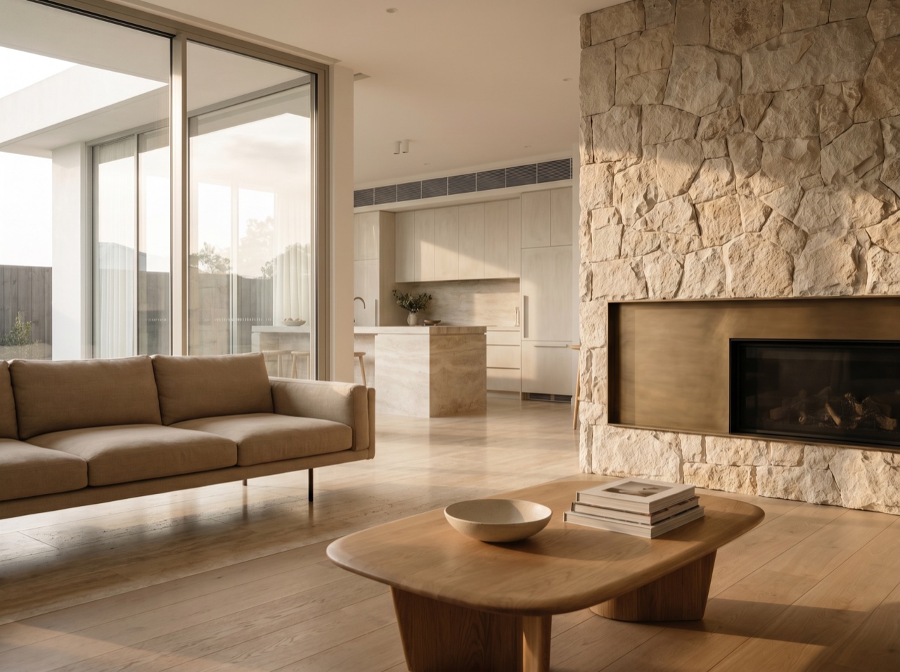 A bright show-home interior with refined finishes