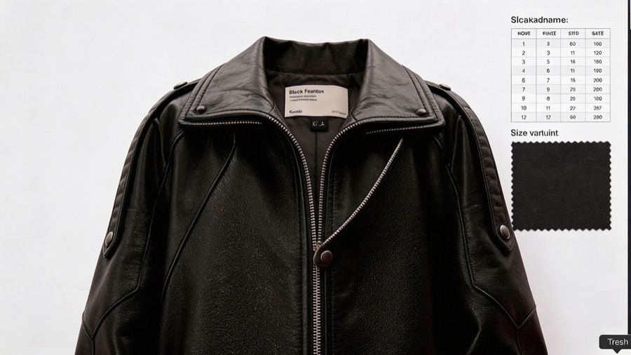 The Black Leather detail