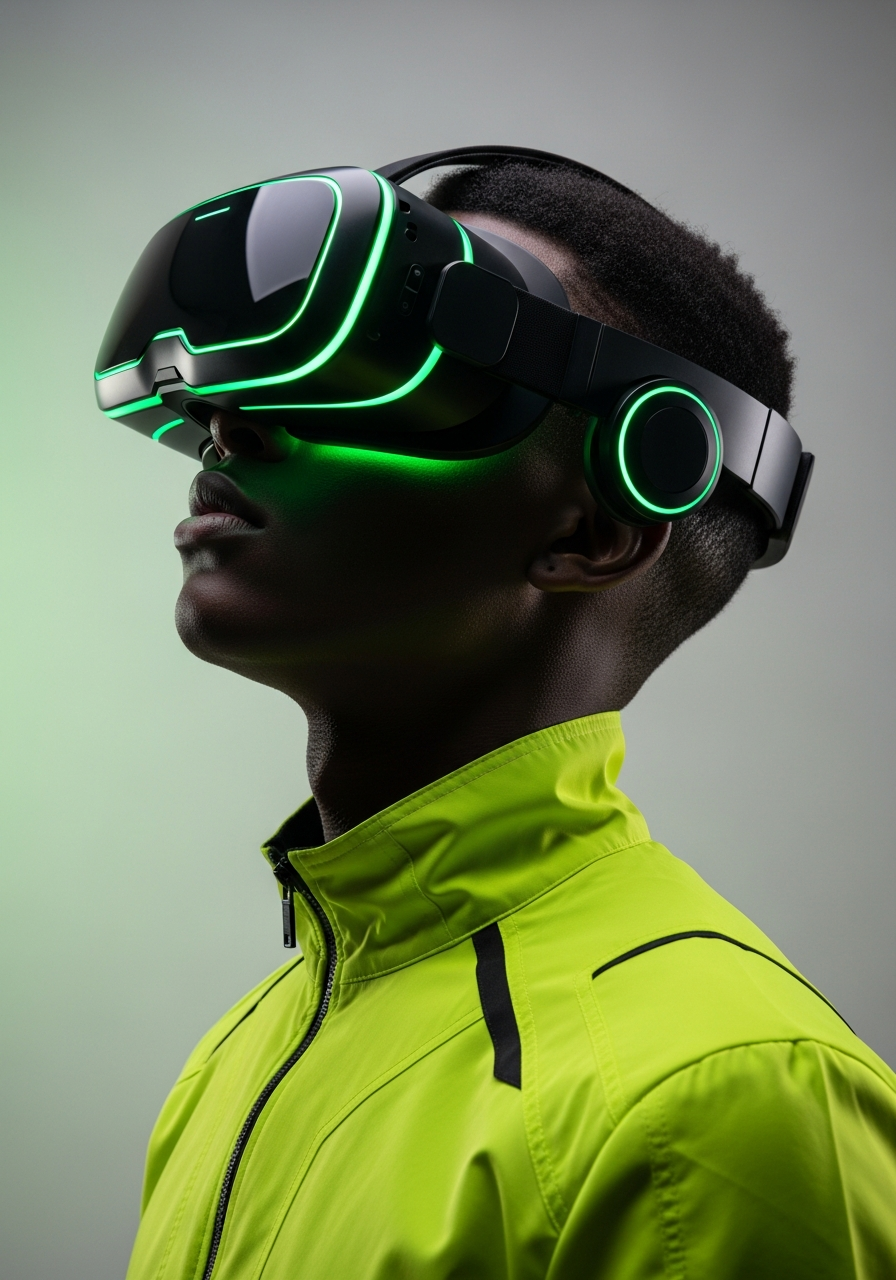 Person wearing VR headset